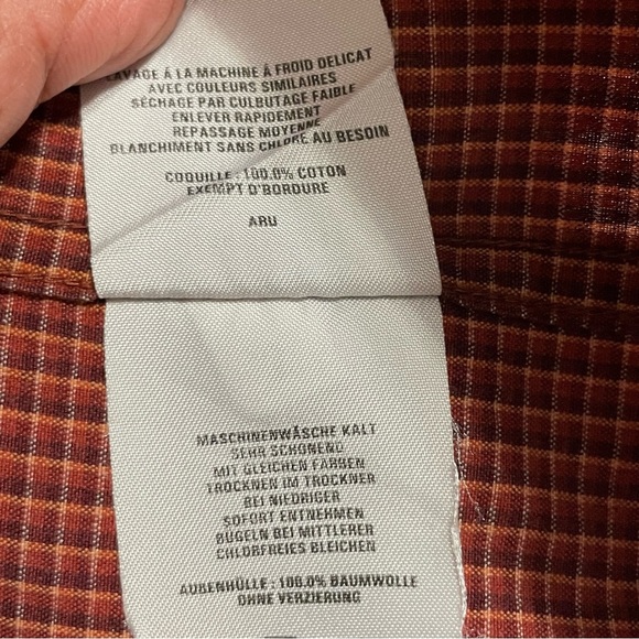 Columbia Sportswear Men's Button Down Long Sleeve Red Tan Check Shirt L - Picture 9 of 15